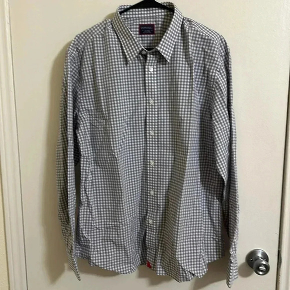 EUC Untuckit Checkered Cotton Dress Button Down Shirt Long Sleeve - Picture 1 of 3